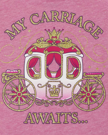 Baby and Toddler Girls Carriage Graphic Tee
