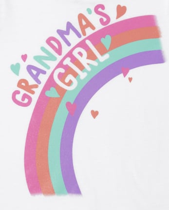 Baby And Toddler Girls Grandma's Girl Graphic Tee