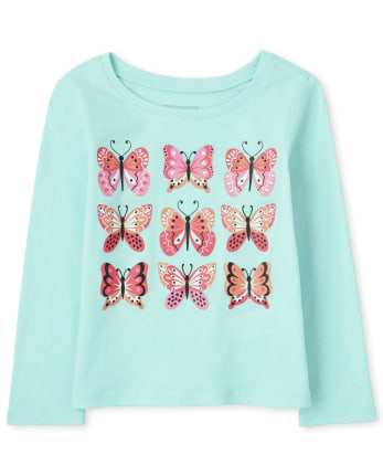 Toddler Girls Butterfly Graphic Tee