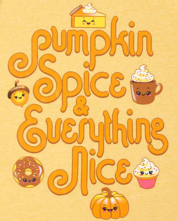 Lot de 2 t-shirts graphiques d'automne pour filles