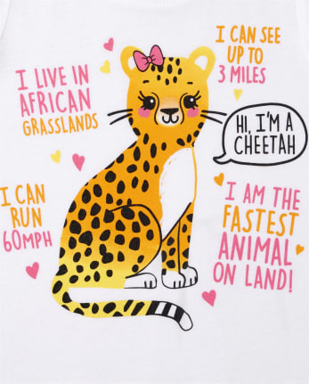 Pack de 3 camisetas con estampado de animales para niñas pequeñas