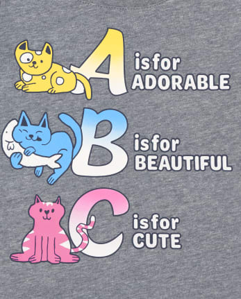 Toddler Girls Educational Animals Graphic Tee 3-Pack