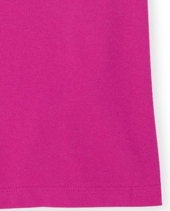Polo de piqué con volantes de uniforme para niñas, paquete de 3