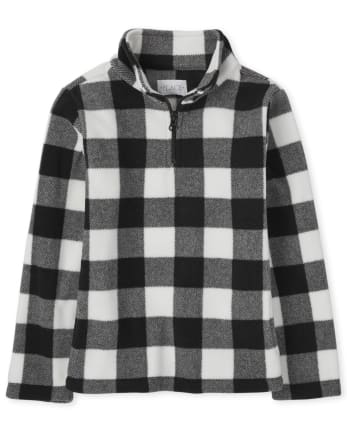 Jersey de cuello alto con media cremallera y forro polar Glacier para niñas