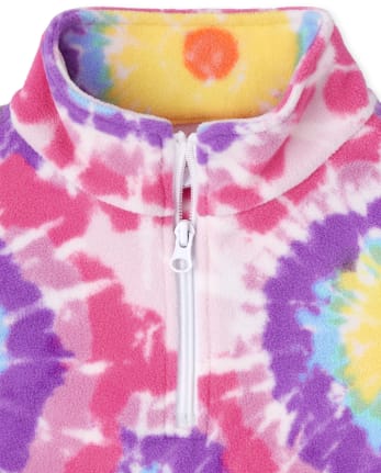 Girls Glacier Fleece Half Zip Mock Neck Pullover