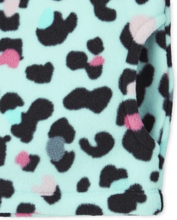 Jersey de cuello alto con media cremallera y forro polar Glacier para niñas
