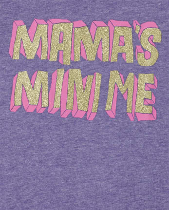 T-shirt graphique Mama's Mini Me pour bébés et petites filles