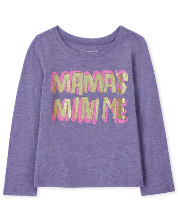 Camiseta estampada Mini Me de mamá para bebés y niñas pequeñas