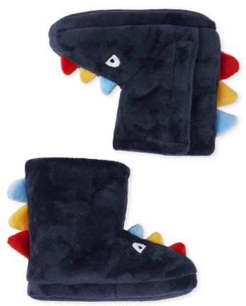 Toddler Boys Dino Bootie Slippers