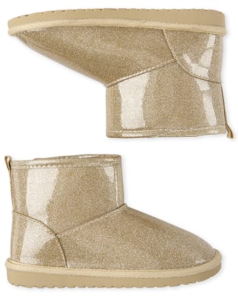 Girls gold booties sale