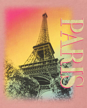 Girls Paris Graphic Tee