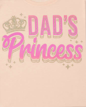 Girls Dad's Princess Graphic Tee