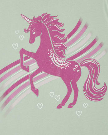 Girls Unicorn Graphic Tee