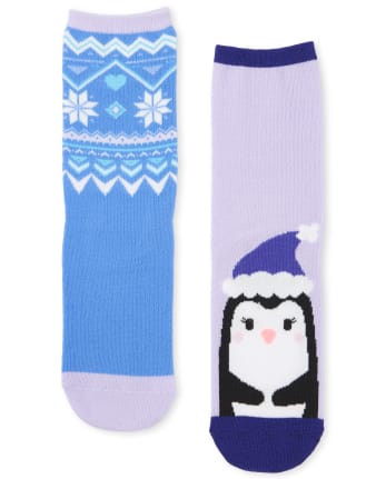 Girls Winter Crew Socks 6-Pack