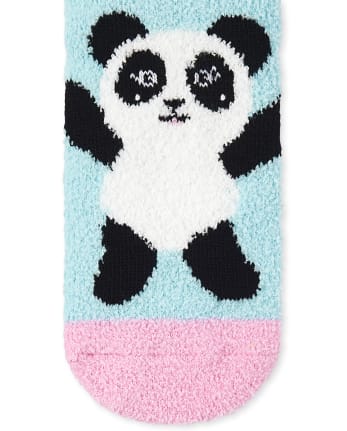 Girls Panda Cozy Socks 2-Pack