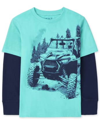 Boys Graphic Thermal 2 In 1 Top