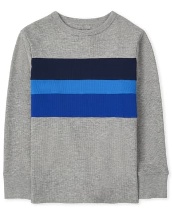 Boys Striped Thermal Top