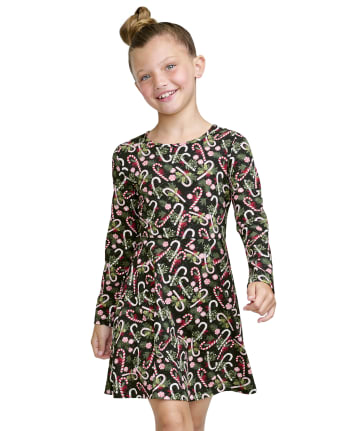 Vestido Niña Estampado Skater