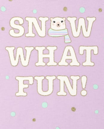 Toddler Girls Polar Bear Top 2-Pack