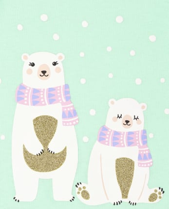 Toddler Girls Polar Bear Top 2-Pack