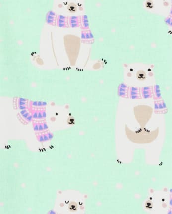 Toddler Girls Polar Bear Leggings 2-Pack