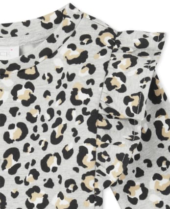 Ensemble 2 pièces léopard pour toute-petite fille