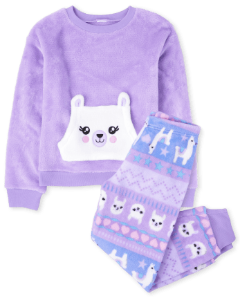 Land of Llamas - Toddler Fleece Footless Pjs, Toddler Pajamas