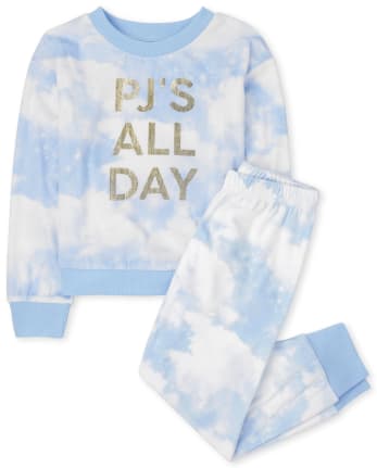 Girls Pjs All Day Velour Pajamas
