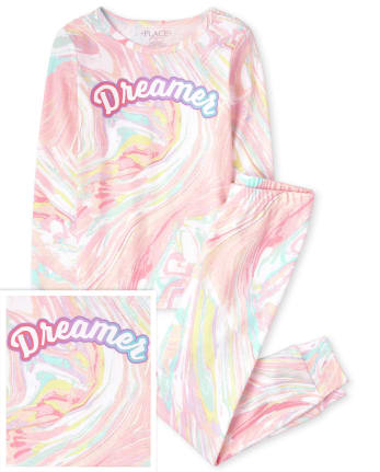 Girls Dreamer Snug Fit Cotton Pajamas