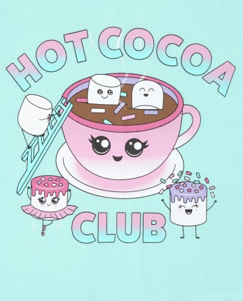 Girls Hot Cocoa Snug Fit Cotton Pajamas