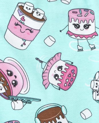 Girls Hot Cocoa Snug Fit Cotton Pajamas