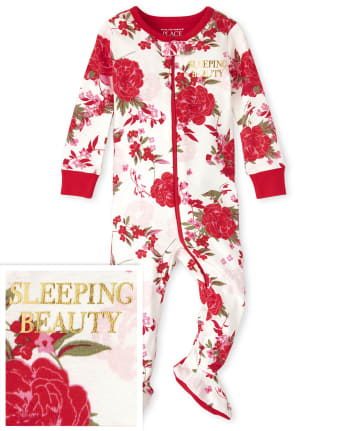 Pijama de una pieza de algodón para bebés y niñas pequeñas, mamá y yo, belleza floral, ajuste ceñido