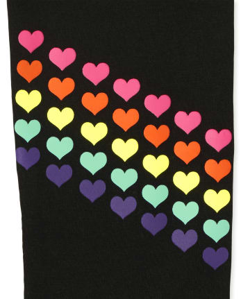 Girls Rainbow Raglan Top