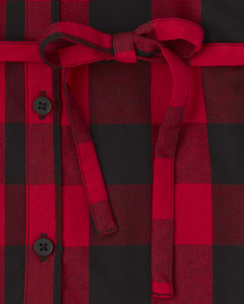 Robe chemise à carreaux Buffalo assortie pour fille