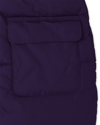 Girls Long Puffer Jacket