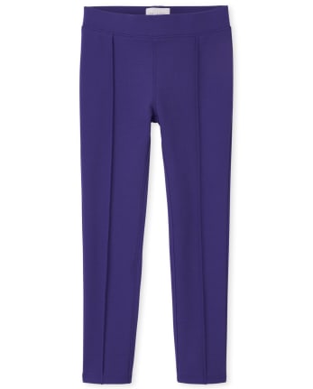 Girls Ponte Knit Pull On Jeggings - SOLAR STORM