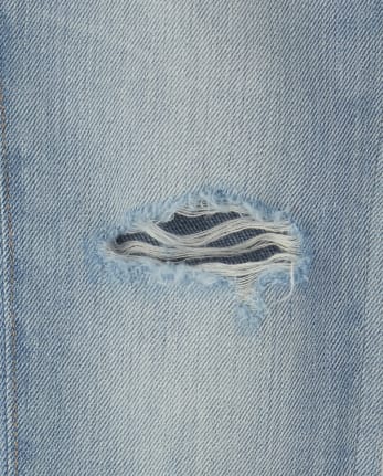 Girls Distressed Denim Girlfriend Jeans