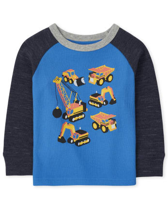 Baby And Toddler Boys Construction Thermal Top