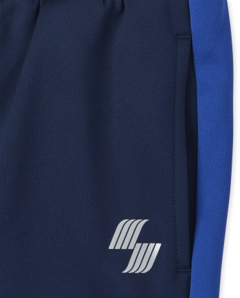 Boys Mesh Side Stripe Jogger Pants