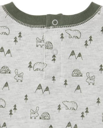 Conjunto de ropa de juego de 2 piezas de oso para bebé niño