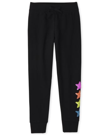 Girls Size 10-11 Zyia Active Black Sweatpants Joggers Lounge Pants