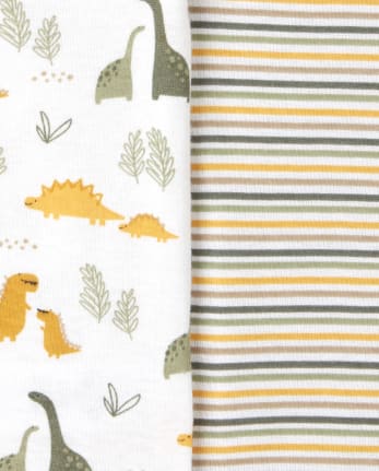 Lot de 5 bodys dinosaures pour bébé garçon