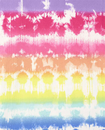 Haut côtelé tie-dye pour fille