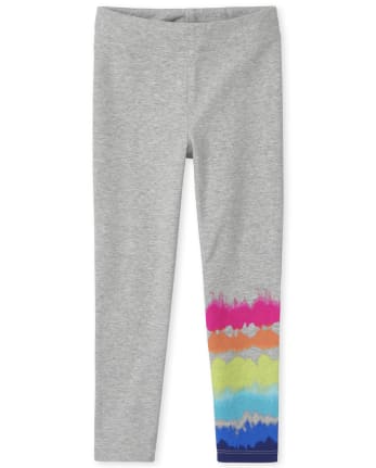 Girls Rainbow Tie Dye Leggings