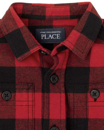 Baby And Toddler Boys Buffalo Plaid Flannel Button Up Shirt