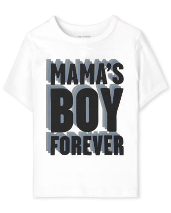 T-shirt graphique Mama&#39;s Boy pour bébés et tout-petits garçons