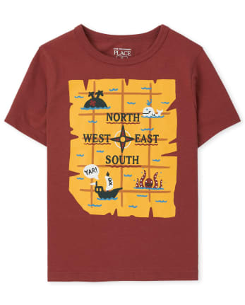 T-shirt graphique éducatif pour tout-petits garçons