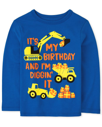 Baby And Toddler Boys Birthday Graphic Tee