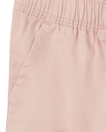 Baby And Toddler Girls Twill Pull On Jogger Pants | The Children's ...