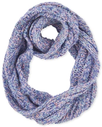 Girls Cable Knit Infinity Scarf
